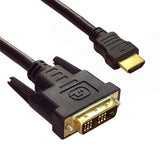 HDMI to DVI-D Cable Single Link M/M Gold Plated