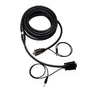 25Ft Quick-Snap SVGA Cable w/Audio CL2 FT4 Rated - EWAAY.COM