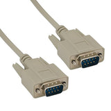 1Ft RS-232 DB9 Male to Female x 2 Splitter Cable