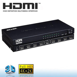 8Way HDMI Splitter (1-in/8-out) 1080p, 3D, 4K 30Hz - EWAAY.COM