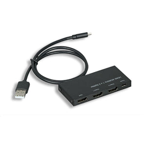 2Way Mini HDMI 2.0 Amplified Splitter 4K@60Hz, 4:4:4, HDCP 2.2 - EWAAY.COM