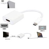 6 Inches USB Type C 3.1 to HDMI Female Adapter 4K@60Hz