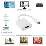 USB 3.1 Type C Male to DisplayPort Female Adapter 4K 60hz 3840x2160