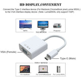 USB 3.1 Type C To VGA Female Adapter