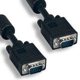 SVGA Cable, VGA Cable, Video Cable, Monitor Cable w/Ferrrite Core M/M