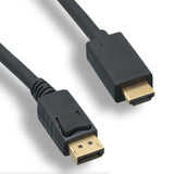 Display Port Male to HDMI Male Cable 4K 30Hz - EWAAY.COM