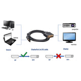 Display Port Male to DVI Male Cable - EWAAY.COM