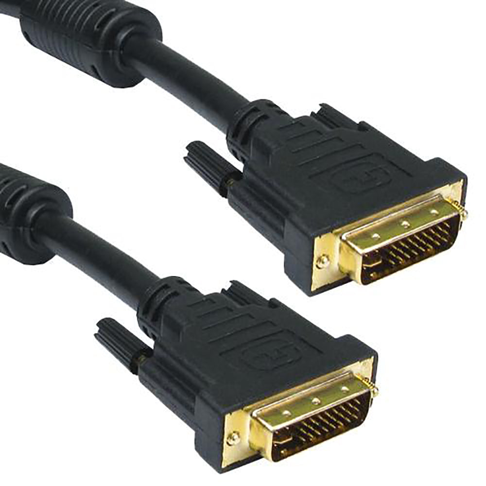 DVI-I Cable Dual Link w/Ferrite Male to Male CL3/CSA/FT4 - EWAAY.COM